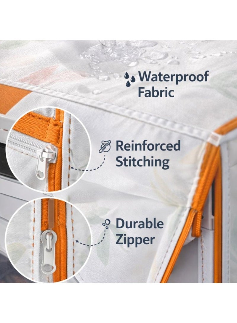 Lukadah Waterproof Washing Machine Cover for Top Load Machines – Dustproof Sunproof Heavy-Duty Laundry Protector for Pulsator, Washable Anti-Splash Easy-Clean Laundry Cover for Indoor & Outdoor - Image 2
